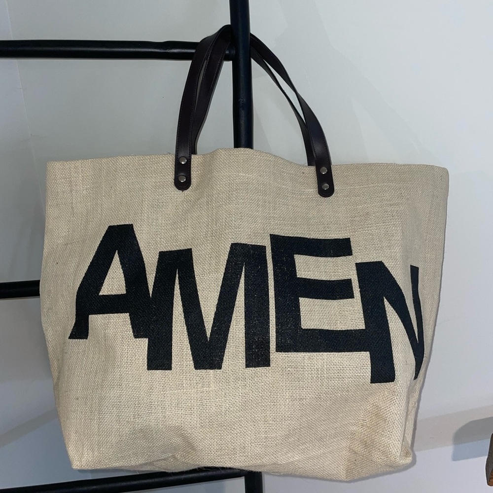 Canvas Amen Bag w/ Lining